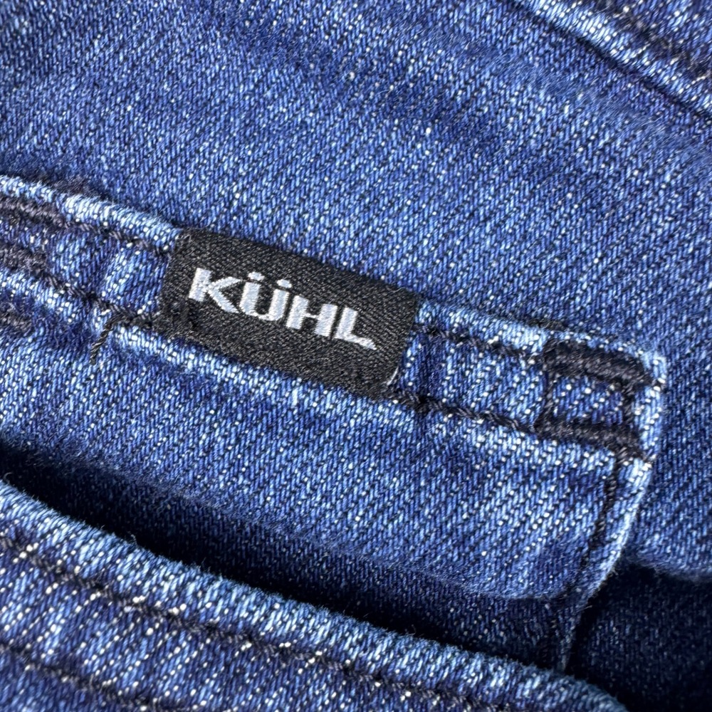 Kuhl Womens Straight Leg Jeans Dark Indigo Blue Denim Outdoor Pants Size 2 - Picture 8 of 15